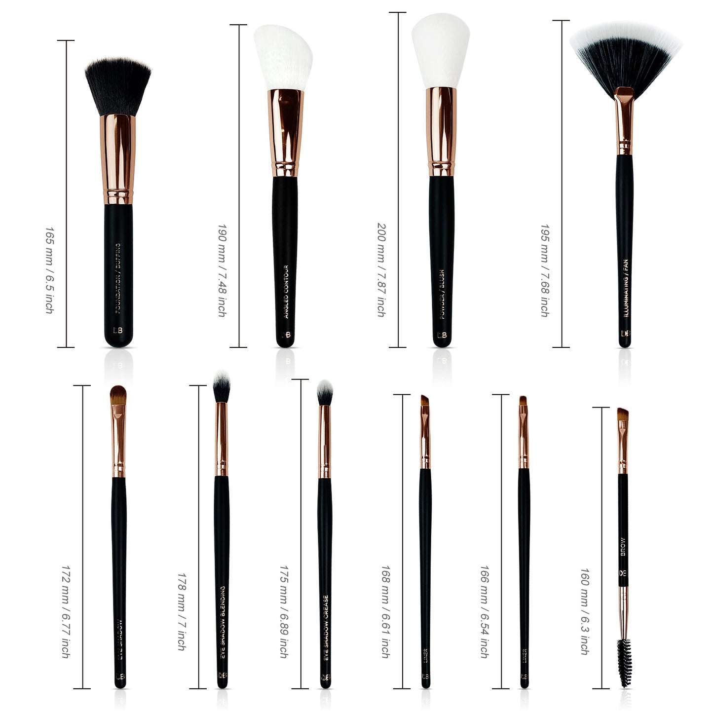 Black makeup brush