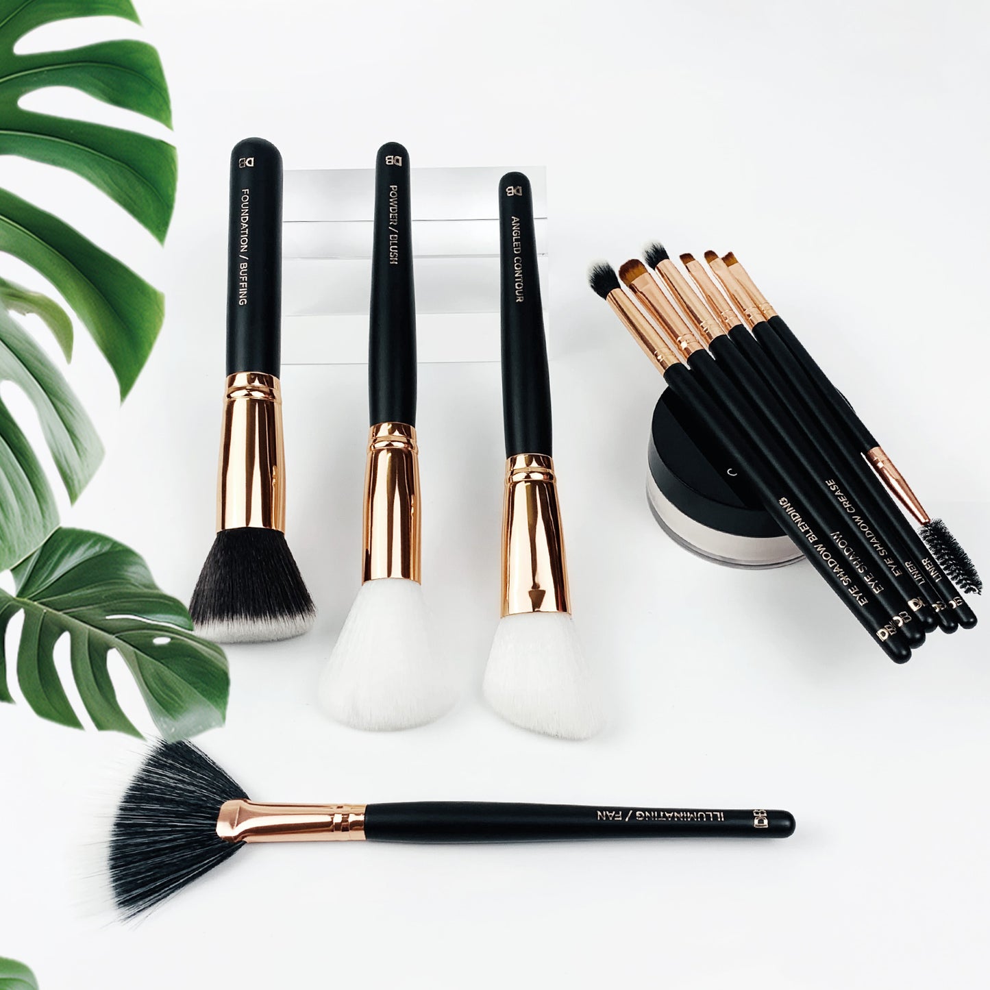 Black makeup brush